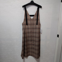 チェック柄ジャンドレ