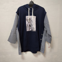 シャツ切り替えパーカー