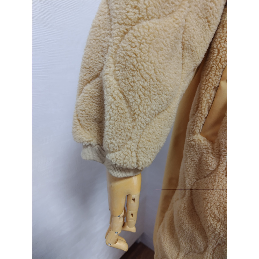 ボア×リップルキルティングコート/大きいサイズ ラクープ アルディラ13