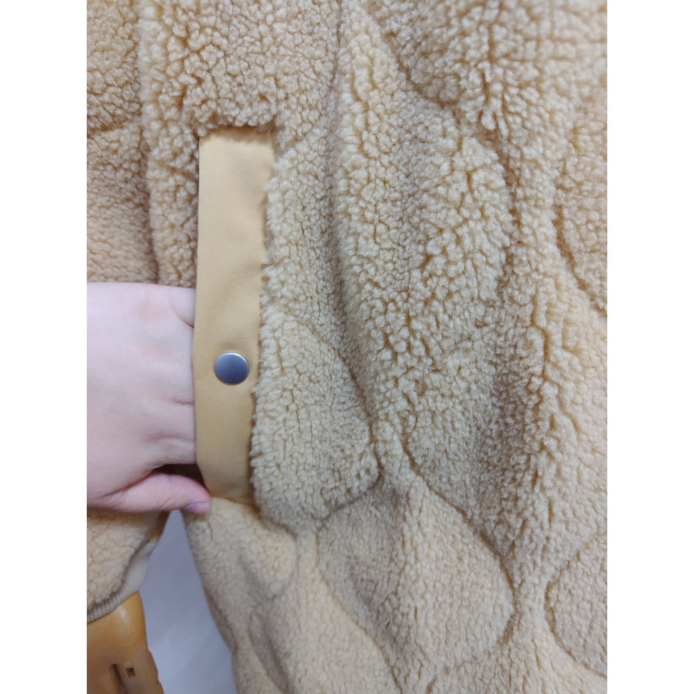 ボア×リップルキルティングコート/大きいサイズ ラクープ アルディラ14