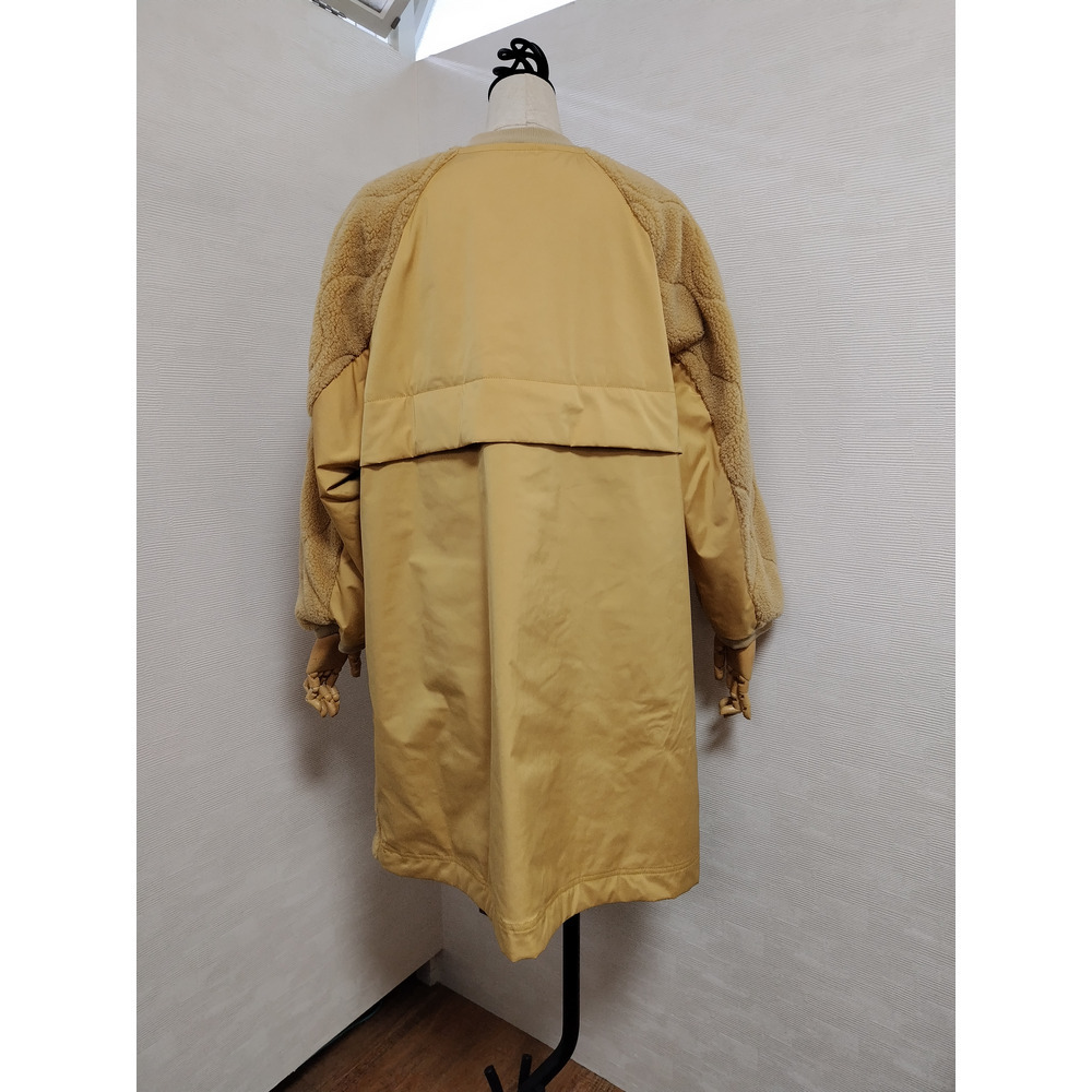 ボア×リップルキルティングコート/大きいサイズ ラクープ アルディラ16