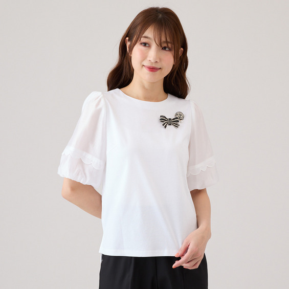 【大人気追加】【手洗いOK】ボリューム袖カットソー【アリノマ/Alinoma】 【大人気追加】【手洗いOK】ボリューム袖カットソー【アリノマ/Alinoma】