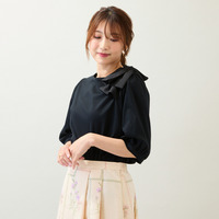 【接触冷感/綿100%/手洗いOK】ビッグリボンカットソー