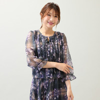 【人気デザイン】【手洗いOK】バルーンヘムブラウス