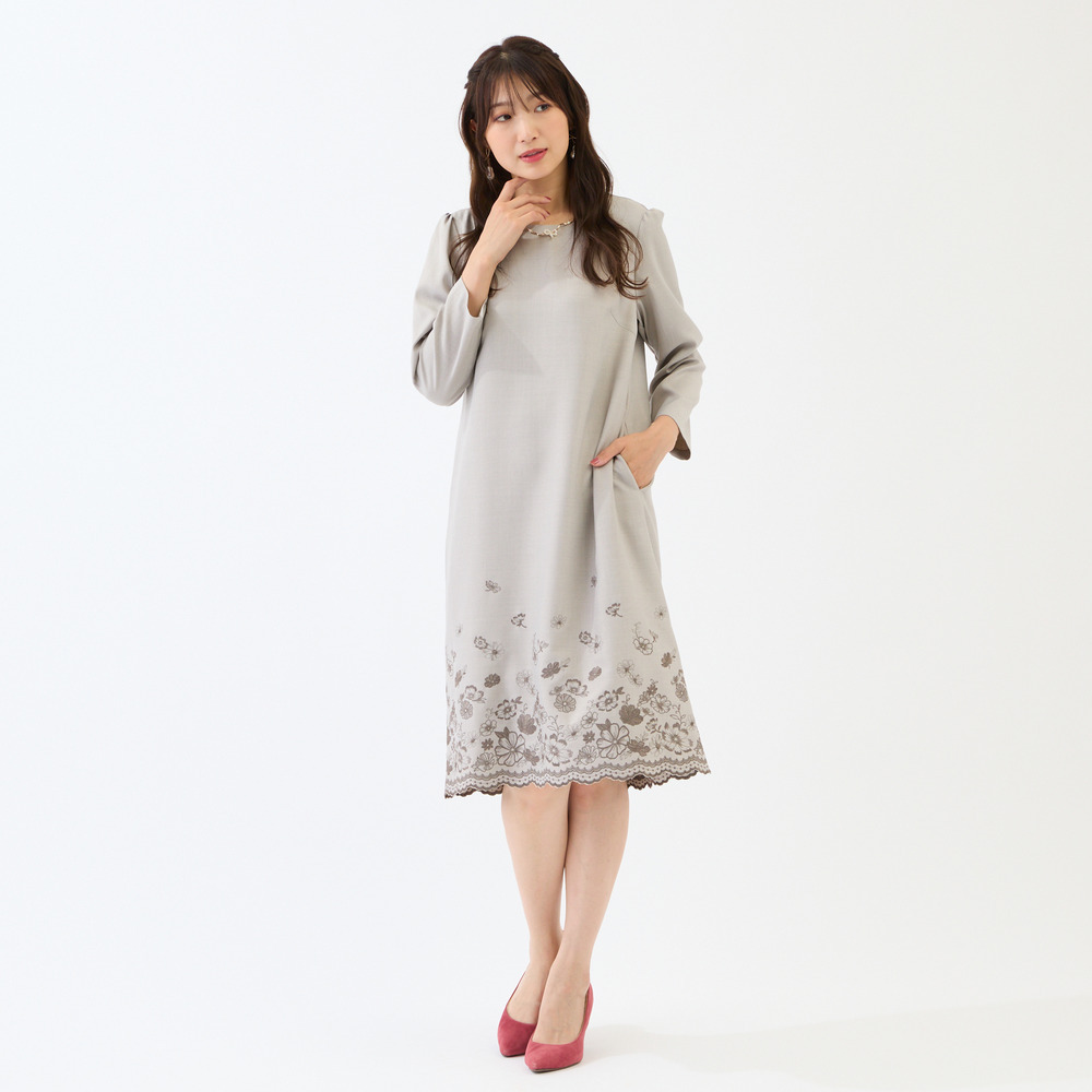 吹上刺繍ワンピース1