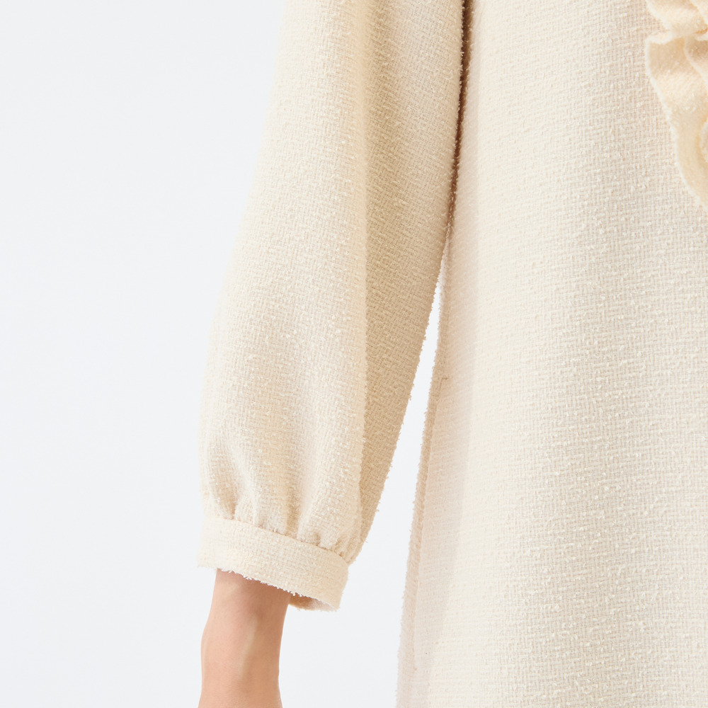 フロントリボンループツイードワンピース11