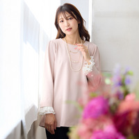 【2WAY】【UVカット/防シワ】プリーツ袖カットソー