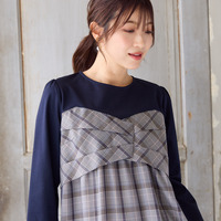 【UVカット】レイヤード風カットソー