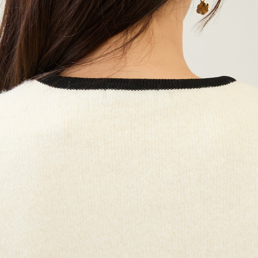 フロントオープンクルーネックカーディガン10