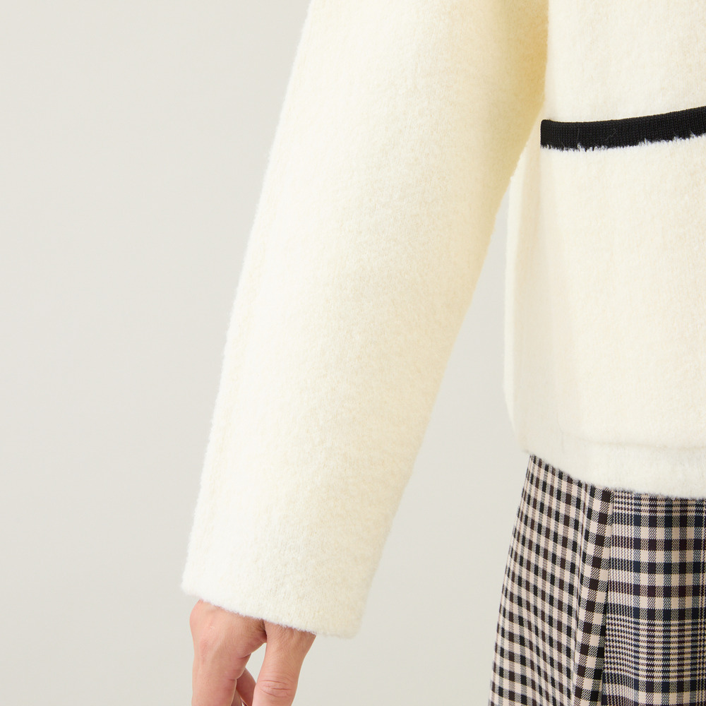 フロントオープンクルーネックカーディガン7