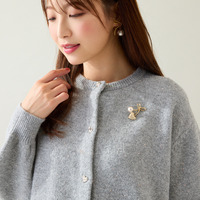 ハートボタンニットカーディガン