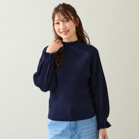 【定番人気アイテム】ドロップショルダーフリル襟ニット