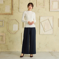 ツイード調ワイドパンツ