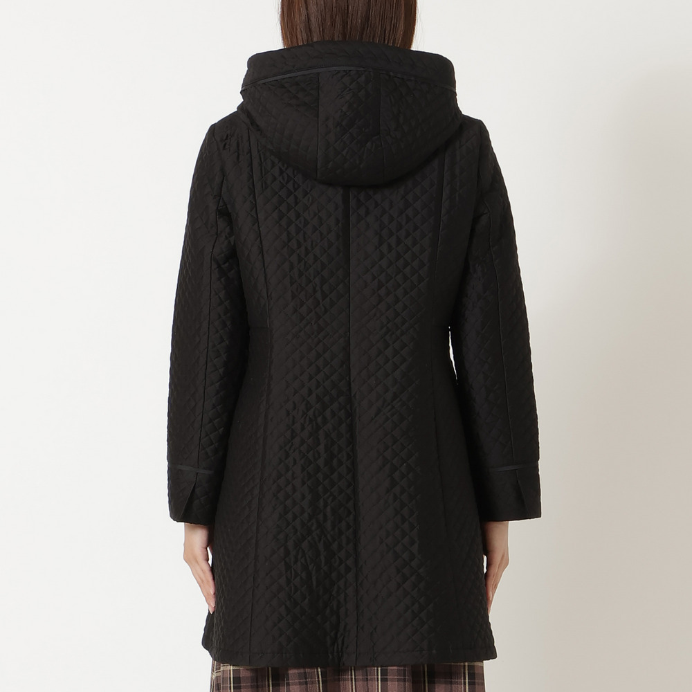 【M-StyleLuxe監修】【リボンブローチ付】キルティングリボンコート10