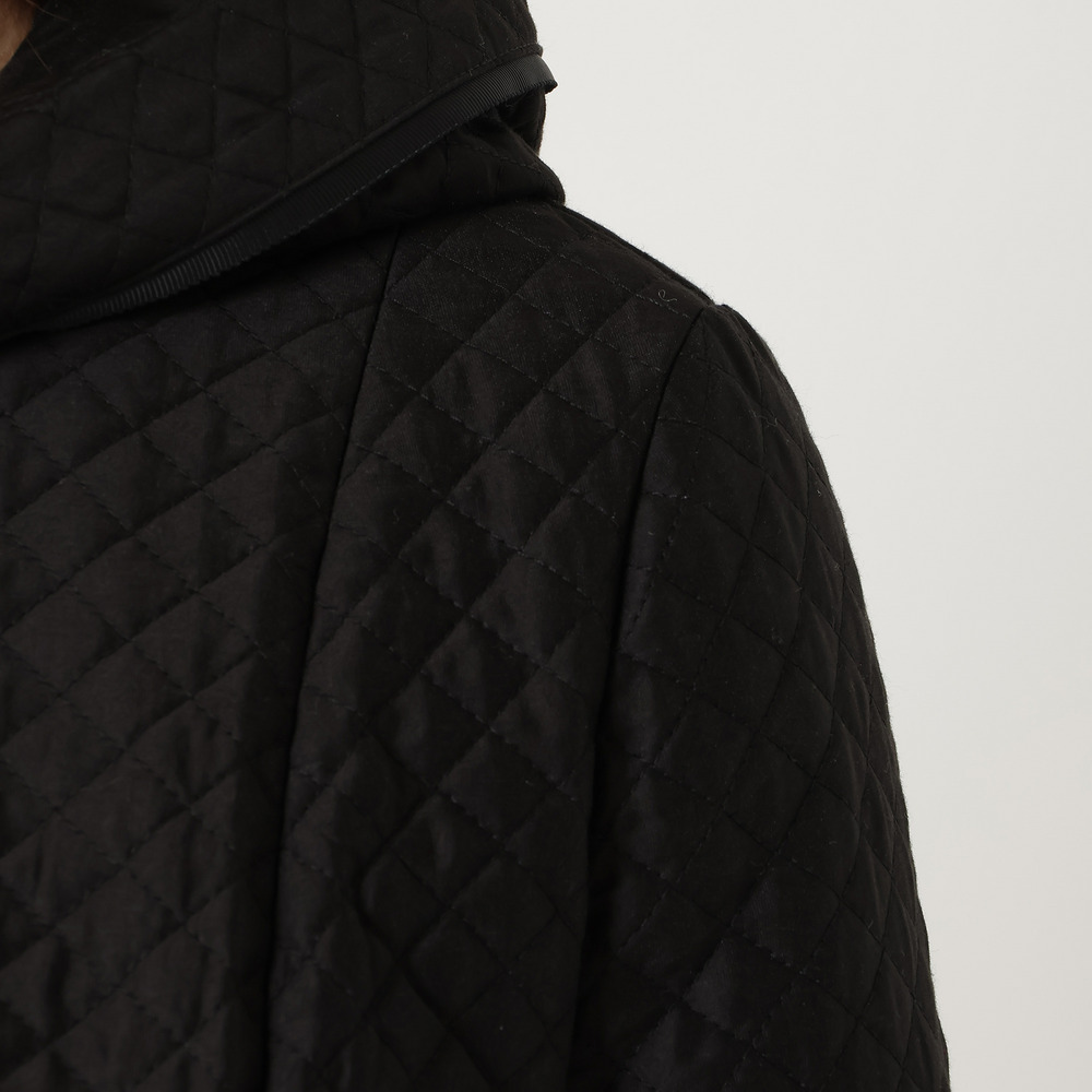 【M-StyleLuxe監修】【リボンブローチ付】キルティングリボンコート12