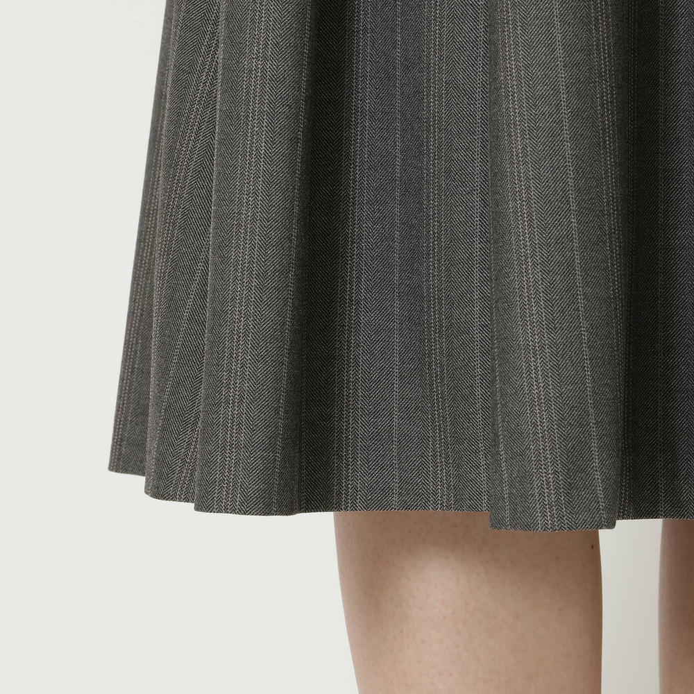 【吸湿発熱/毛玉になりにくい】配色切替クラシカルワンピース14