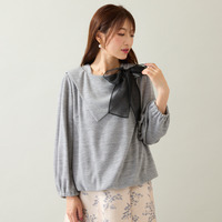 ビッグカラーリボンカットソー