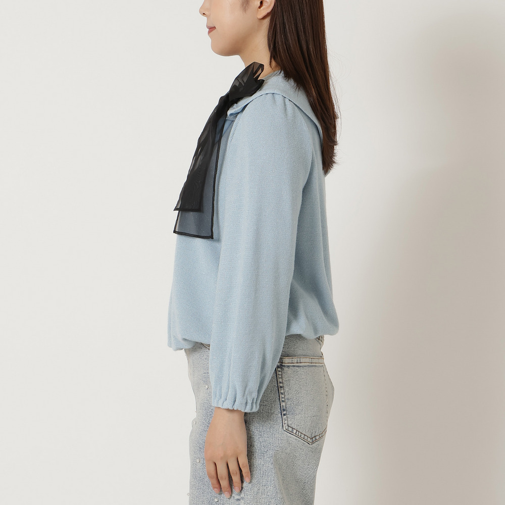 ビッグカラーリボンカットソー12