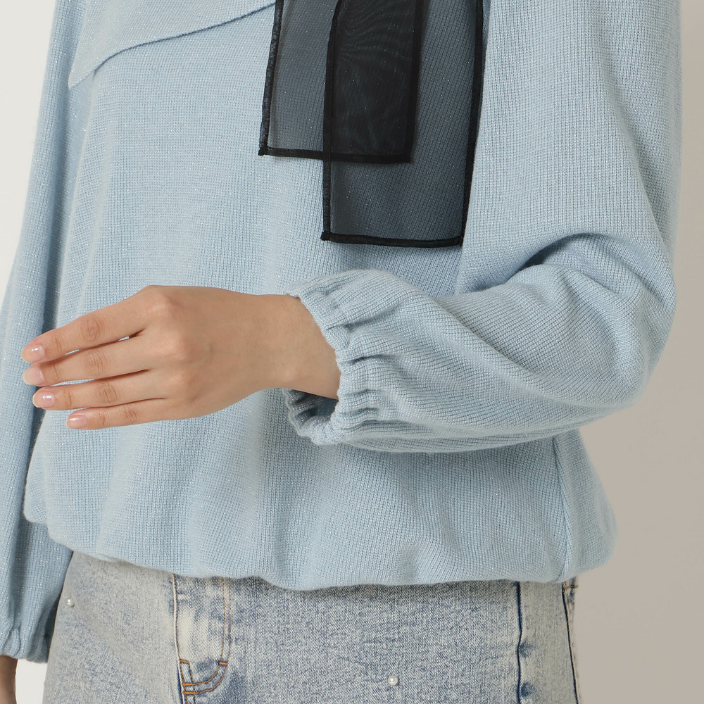 ビッグカラーリボンカットソー16