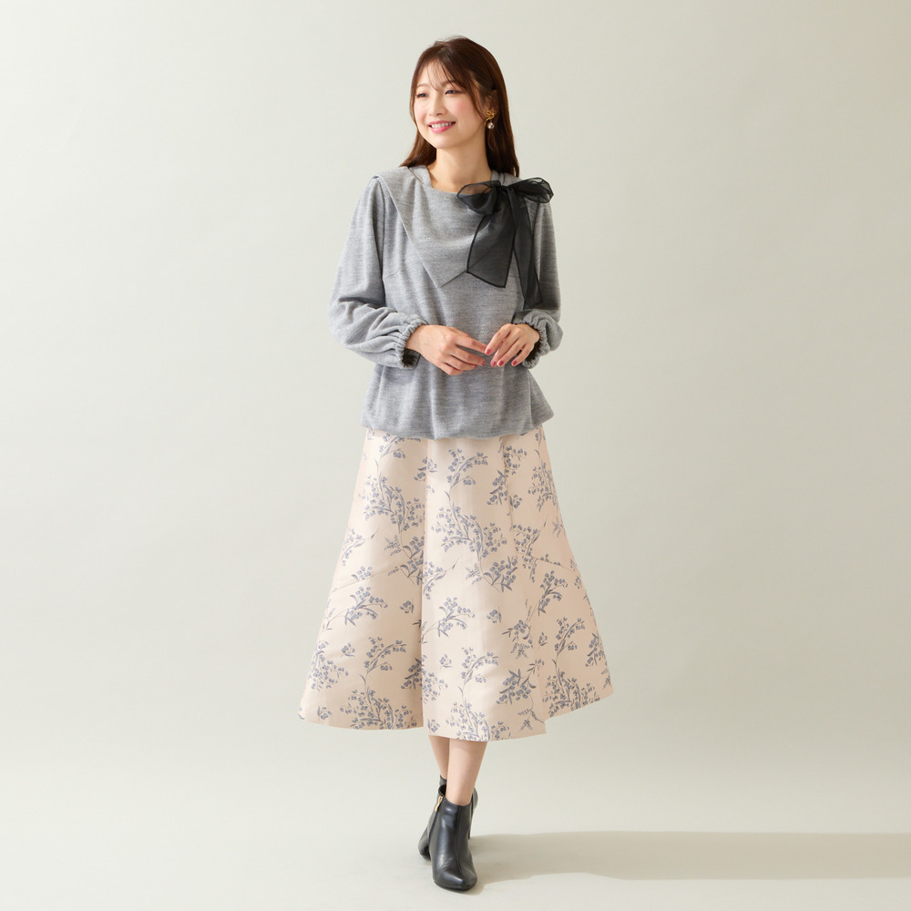 ビッグカラーリボンカットソー2