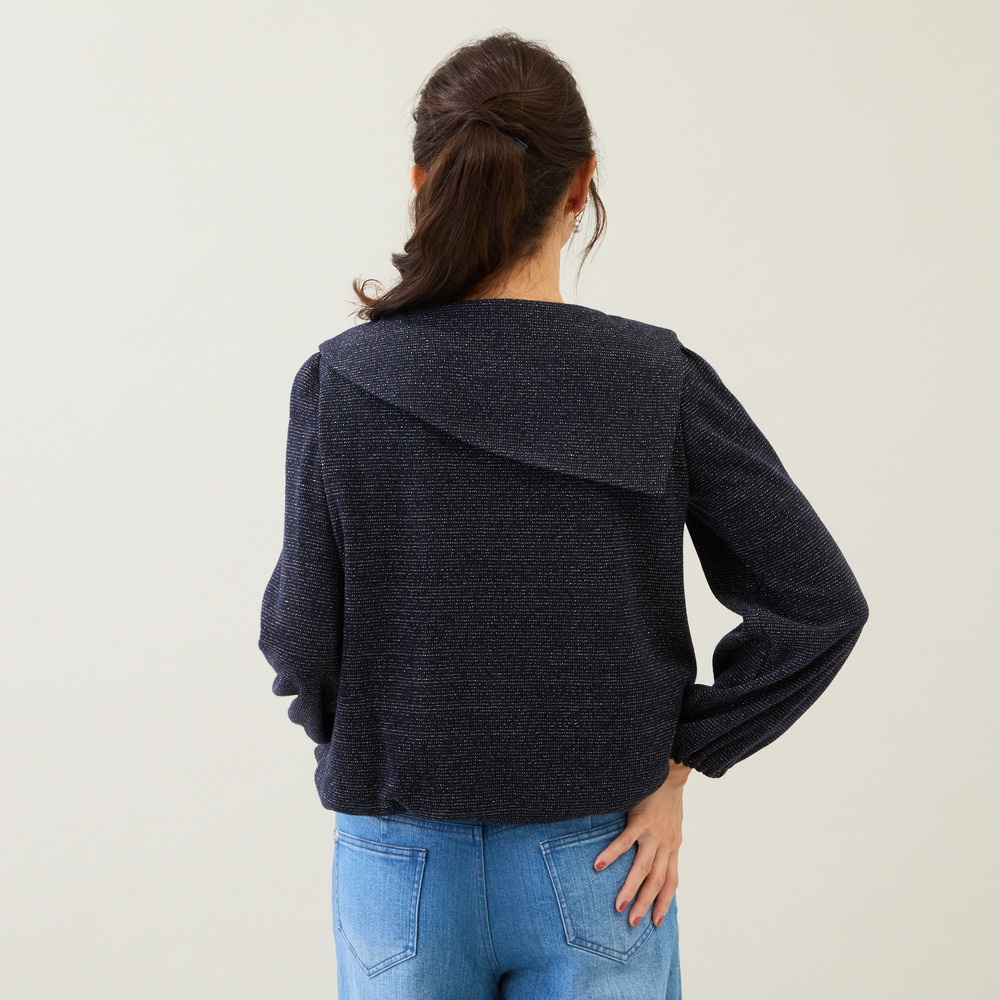 ビッグカラーリボンカットソー5