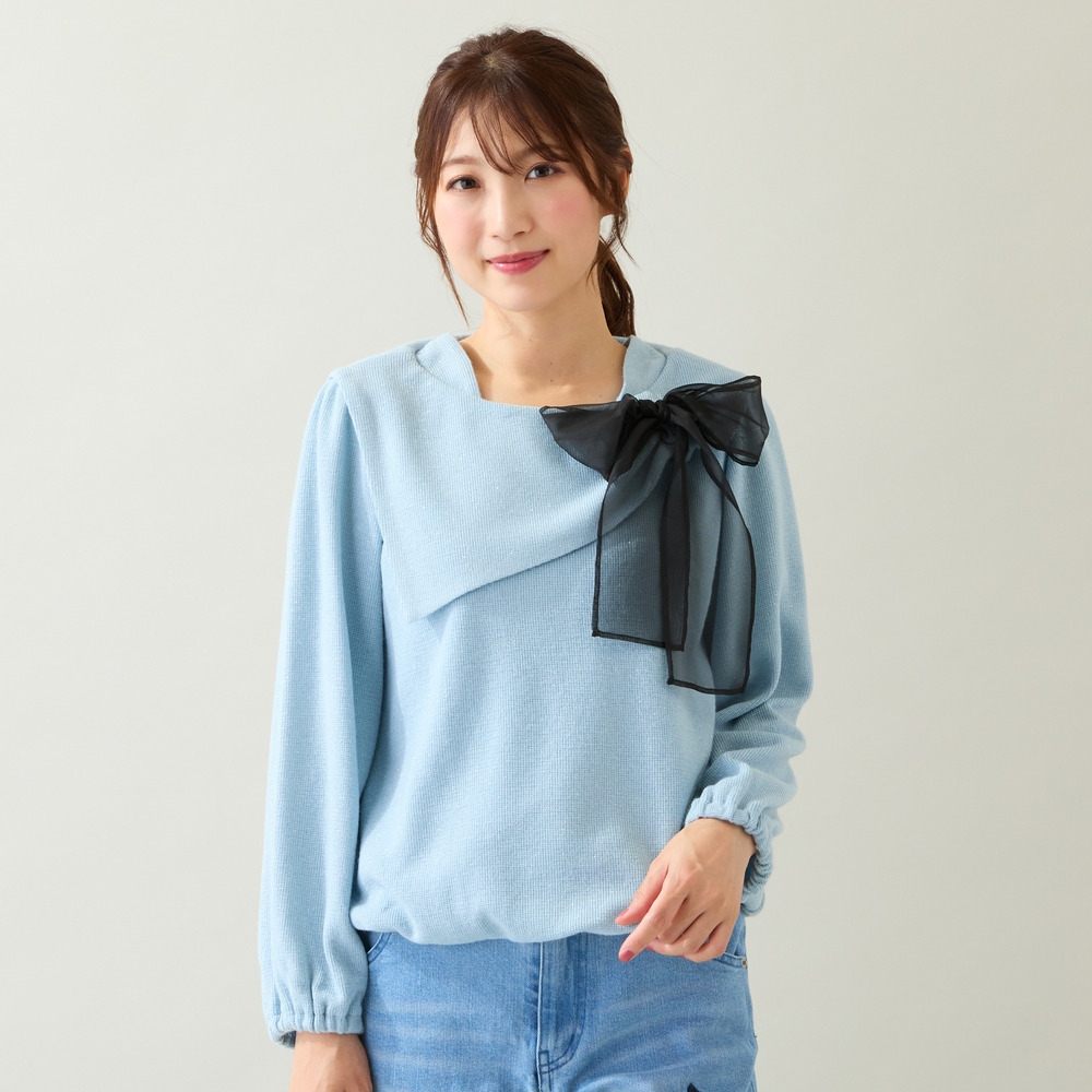 ビッグカラーリボンカットソー7