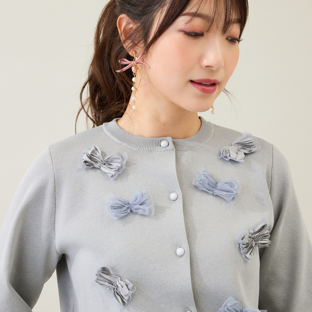 リボンニットカーディガン4