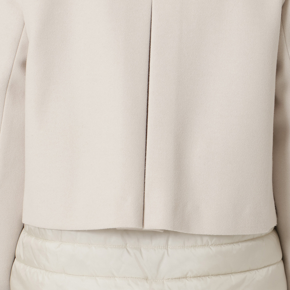 リボンカラードッキングショートコート15