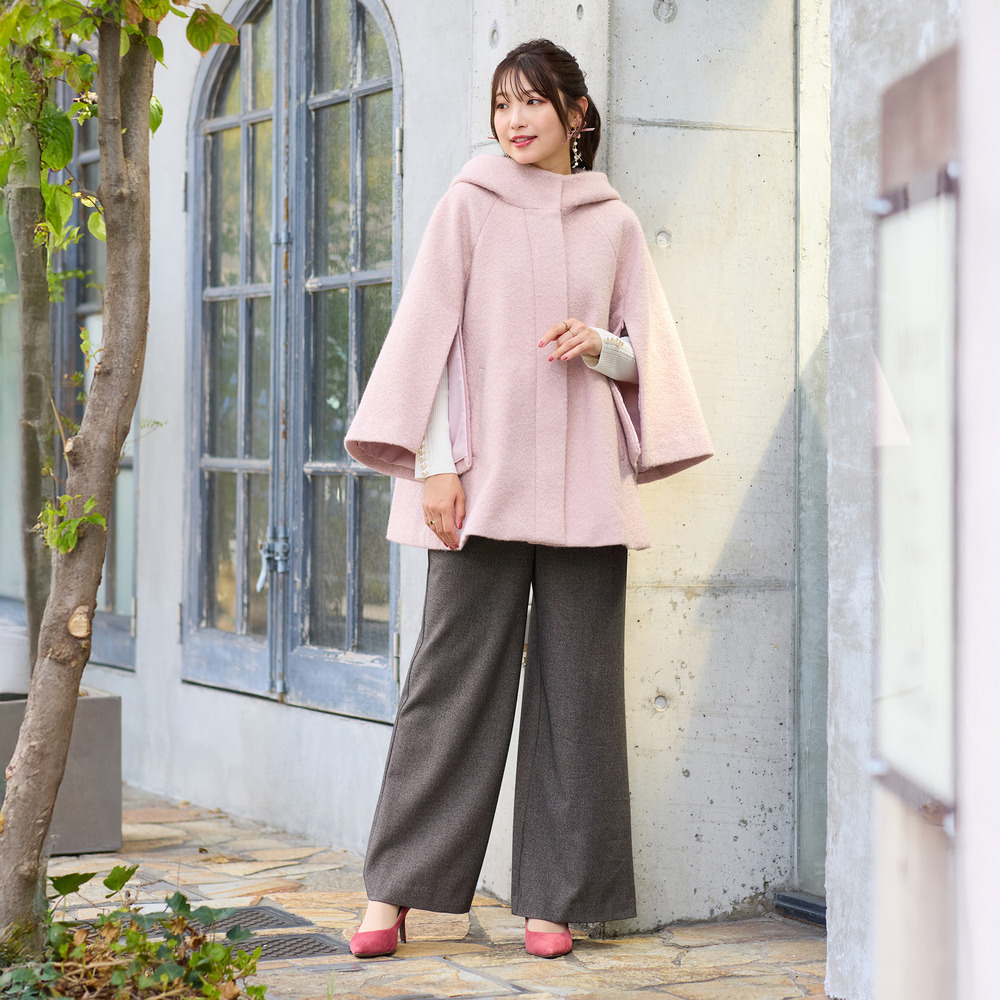 【2WAY】ポンチョコート1