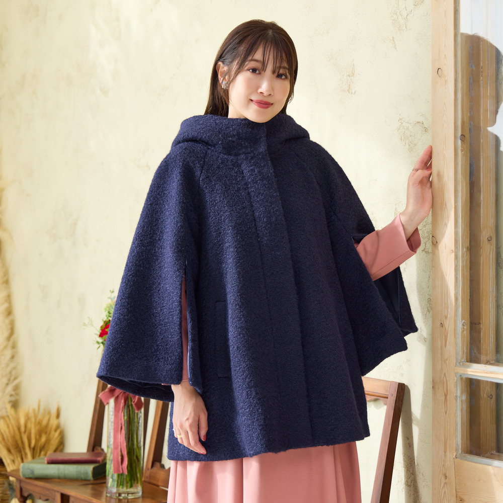 【2WAY】ポンチョコート1