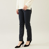 【伸縮性◎/ストレッチ発熱】裾リボンレギンスパンツ