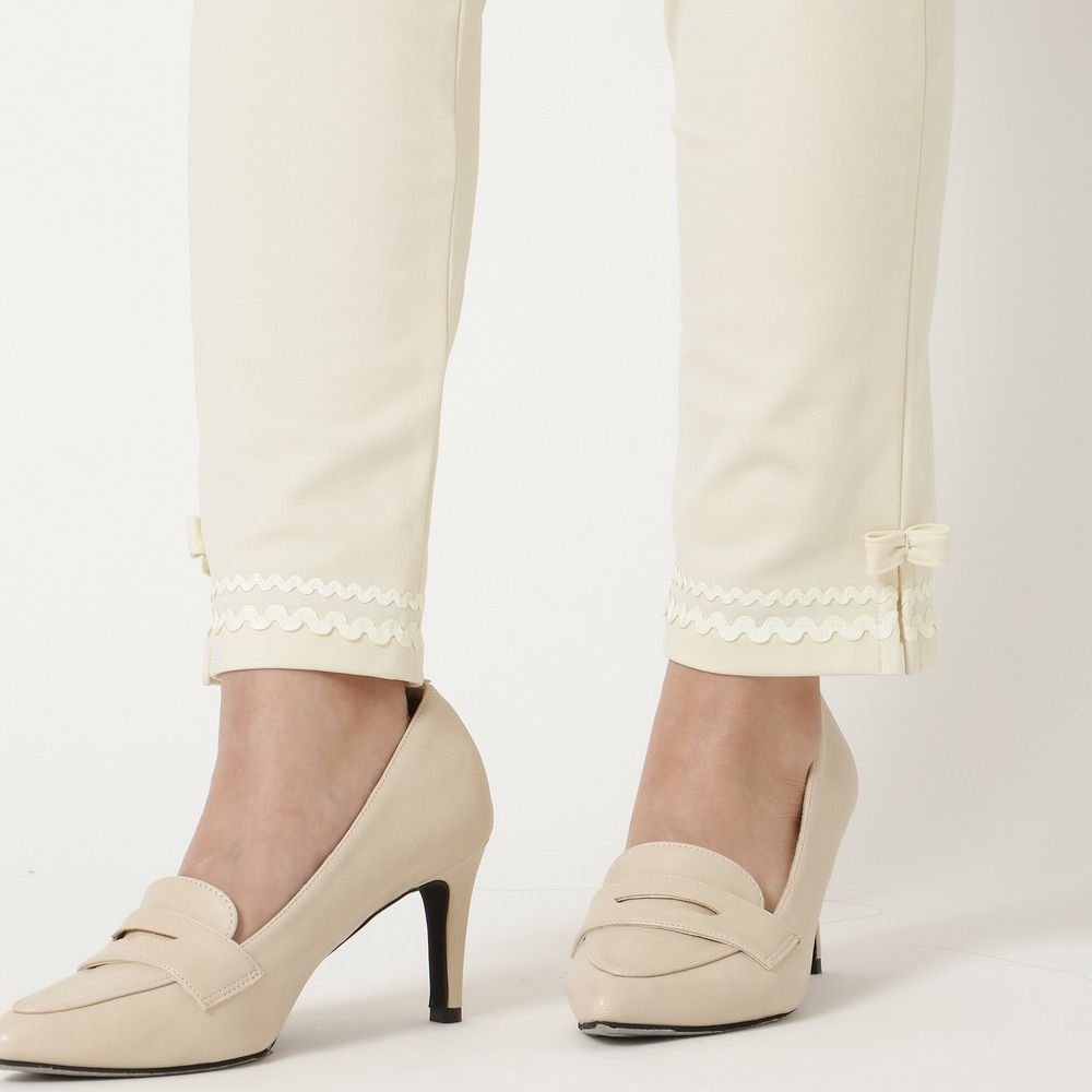 【伸縮性◎/ストレッチ発熱】裾リボンレギンスパンツ12