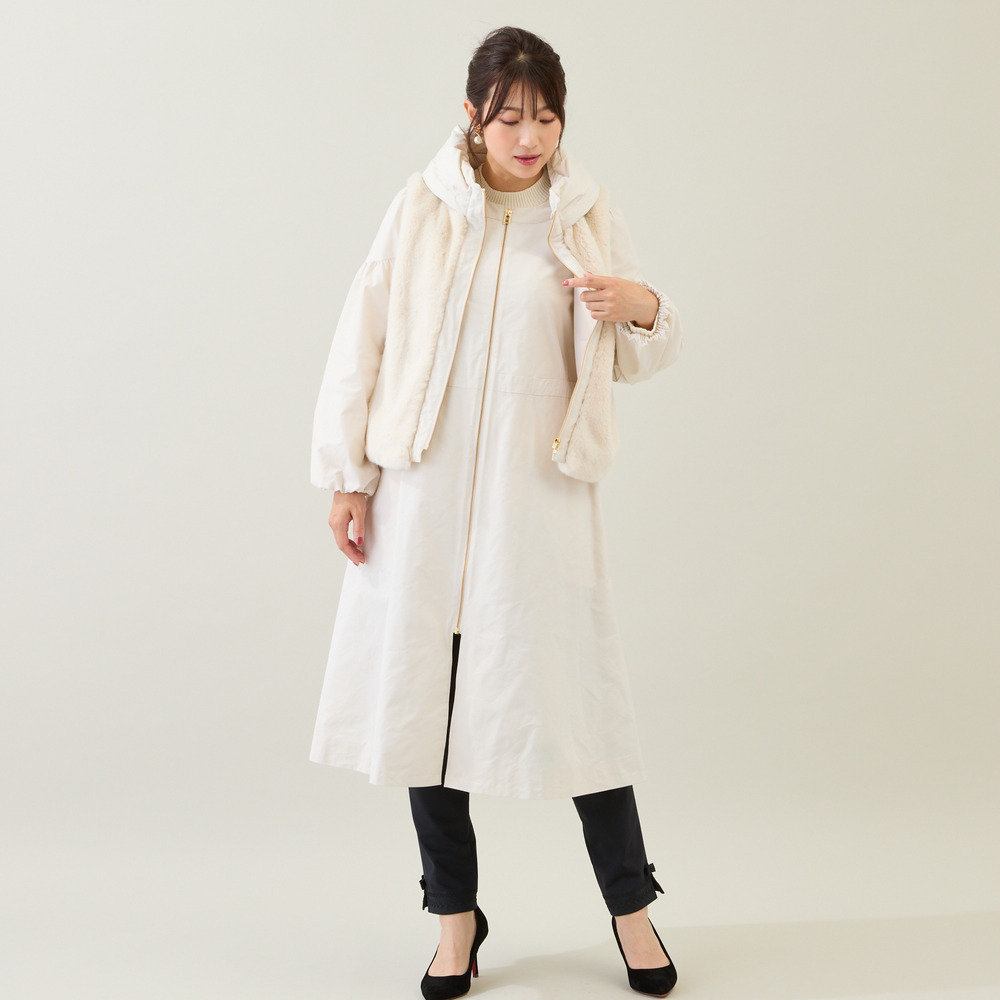 【3WAY】ダウンベスト付きコート1