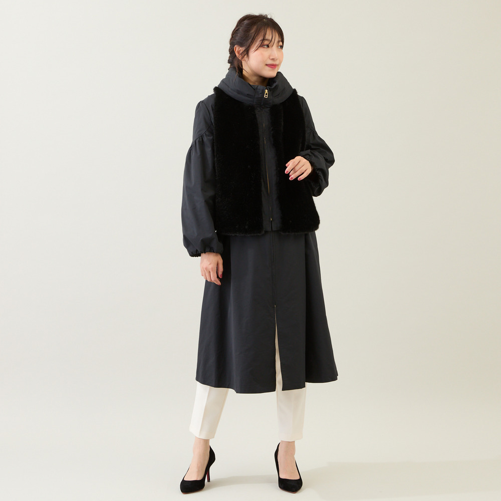 【3WAY】ダウンベスト付きコート1