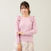 フリルニットプルオーバー