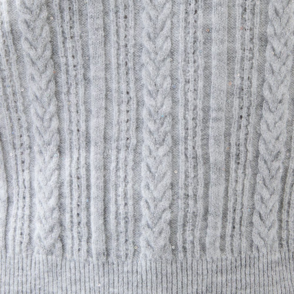 フリルラメニットプルオーバー5