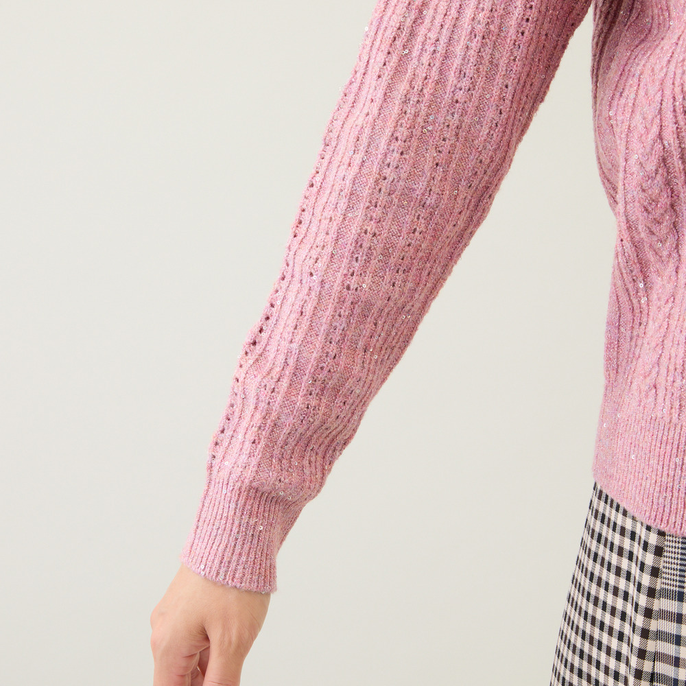 フリルラメニットプルオーバー8