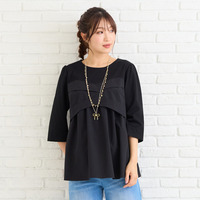 【人気デザイン】レイヤード風カットソー