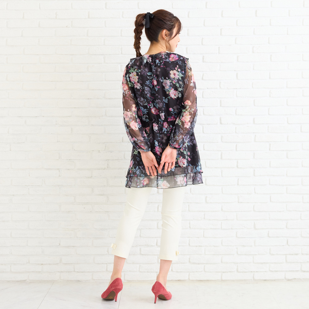 オリジナルプリントフリルチュニック5
