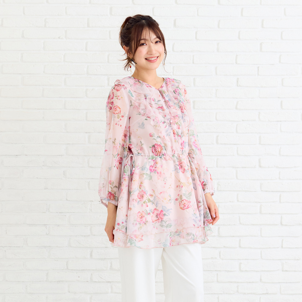 オリジナルプリントフリルチュニック6