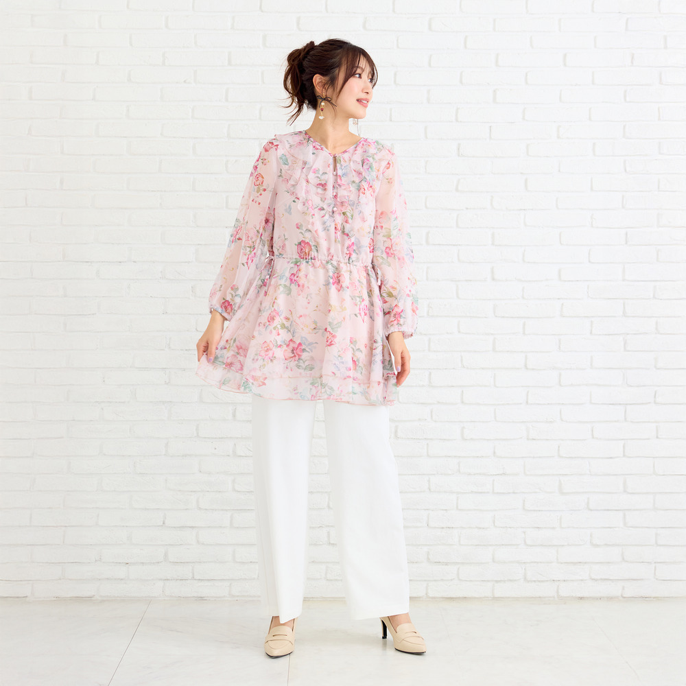 オリジナルプリントフリルチュニック9