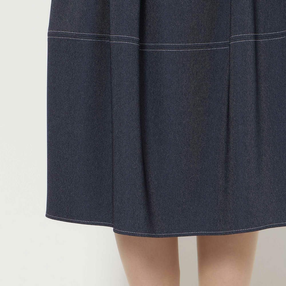 【イージーケア/伸縮性◎】コクーンシルエットスカート12