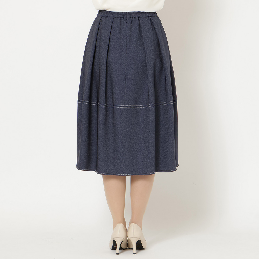 【イージーケア/伸縮性◎】コクーンシルエットスカート8