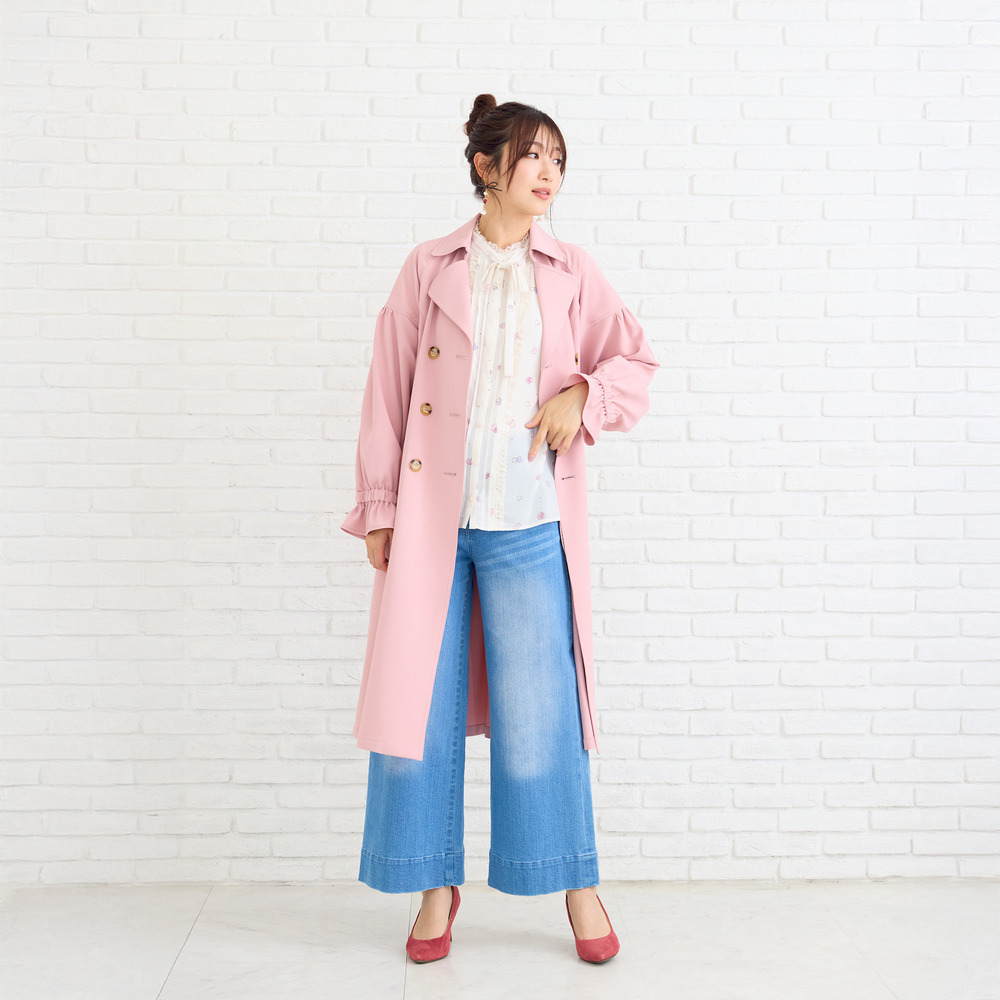 ギャザートレンチコート10