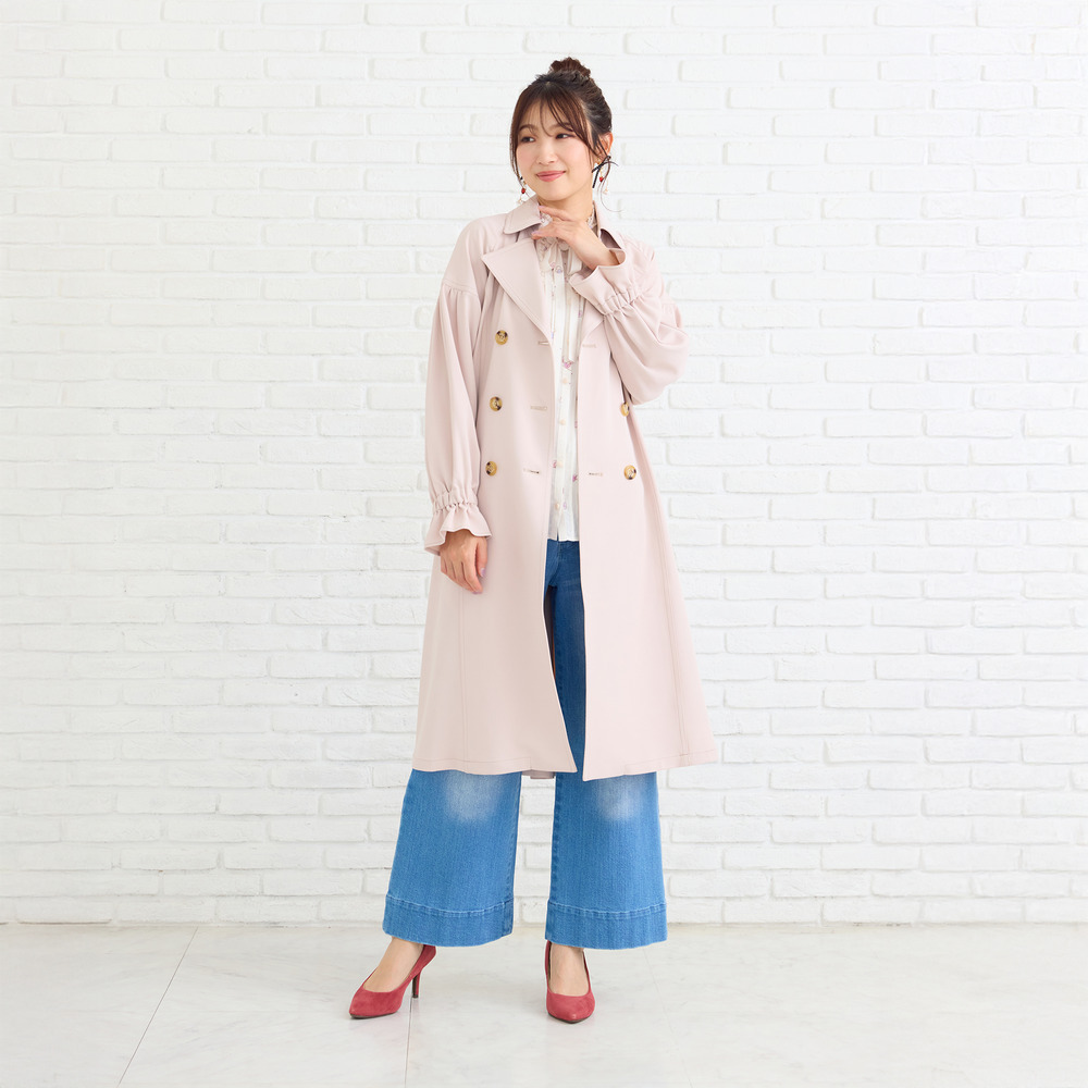 ギャザートレンチコート2