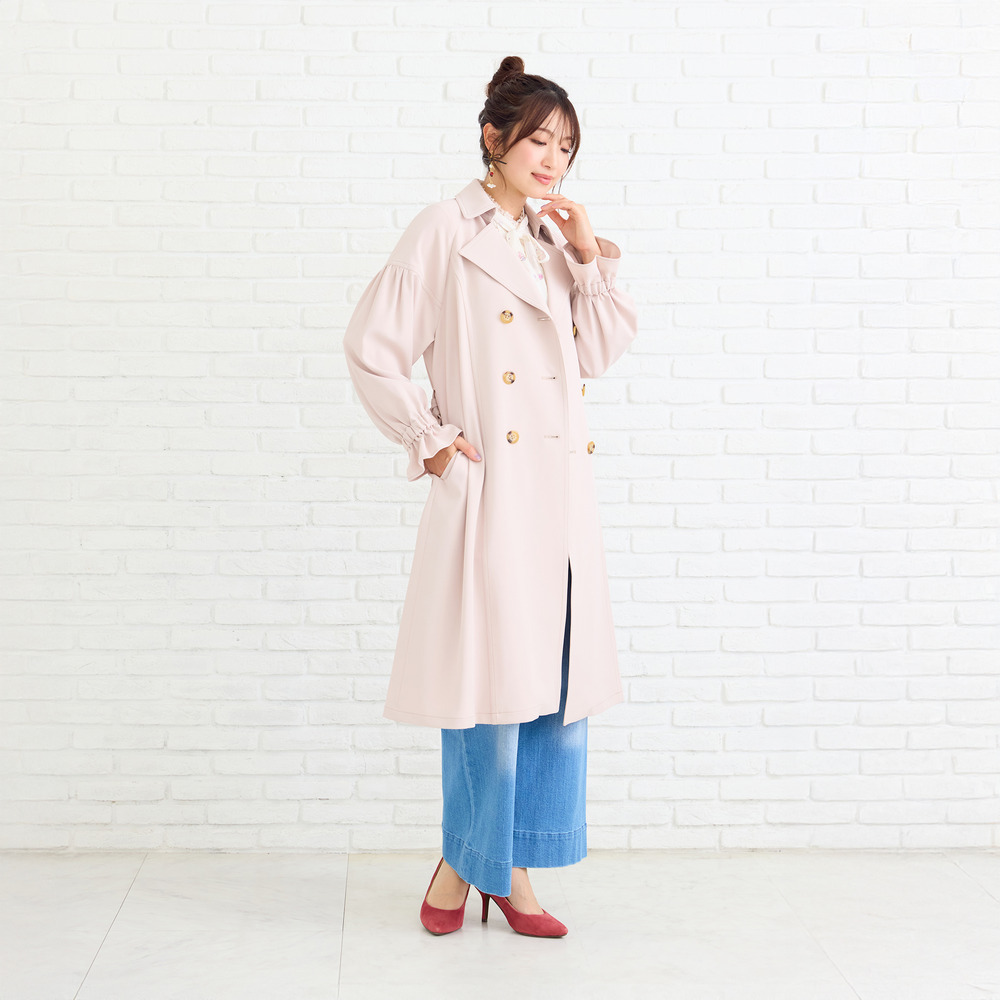 ギャザートレンチコート3