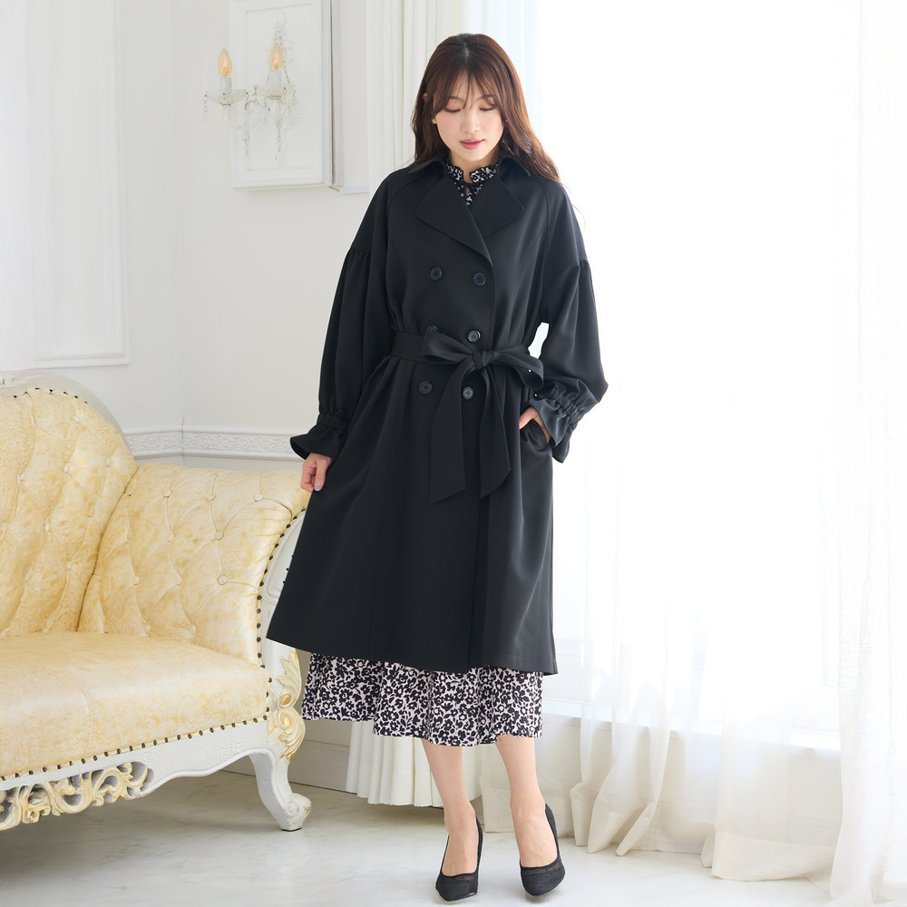 ギャザートレンチコート1