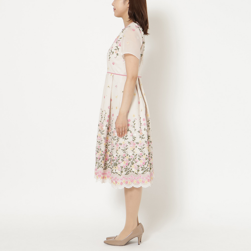 オーガンジー吹上刺繍ワンピース11