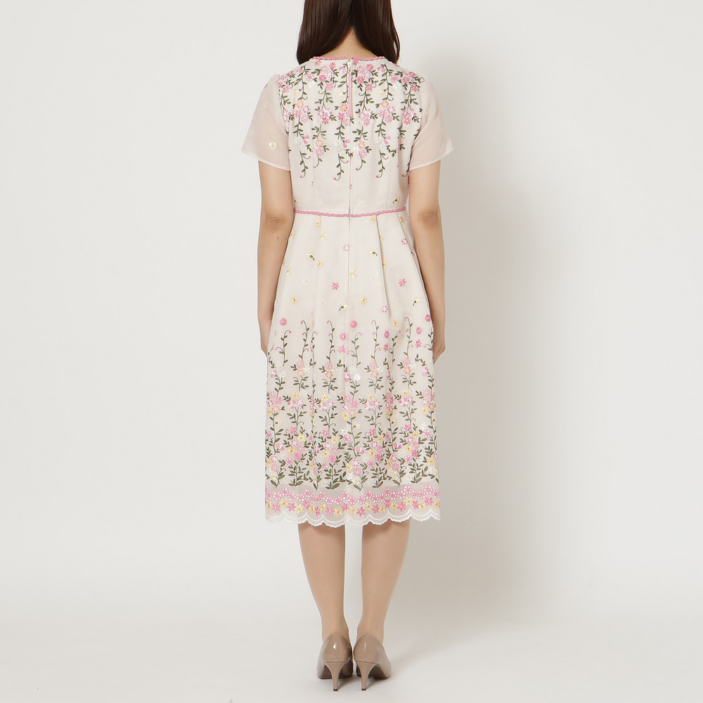 オーガンジー吹上刺繍ワンピース12