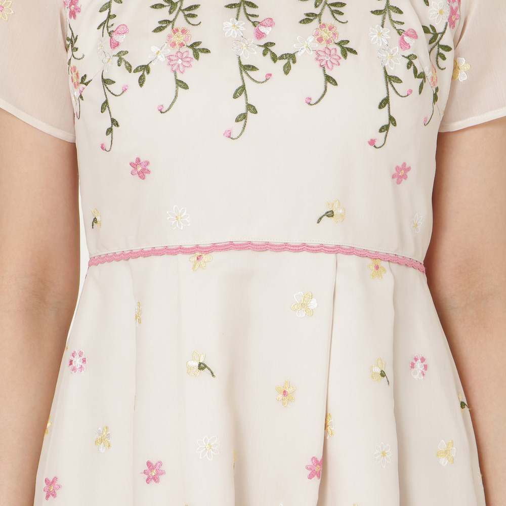 オーガンジー吹上刺繍ワンピース16